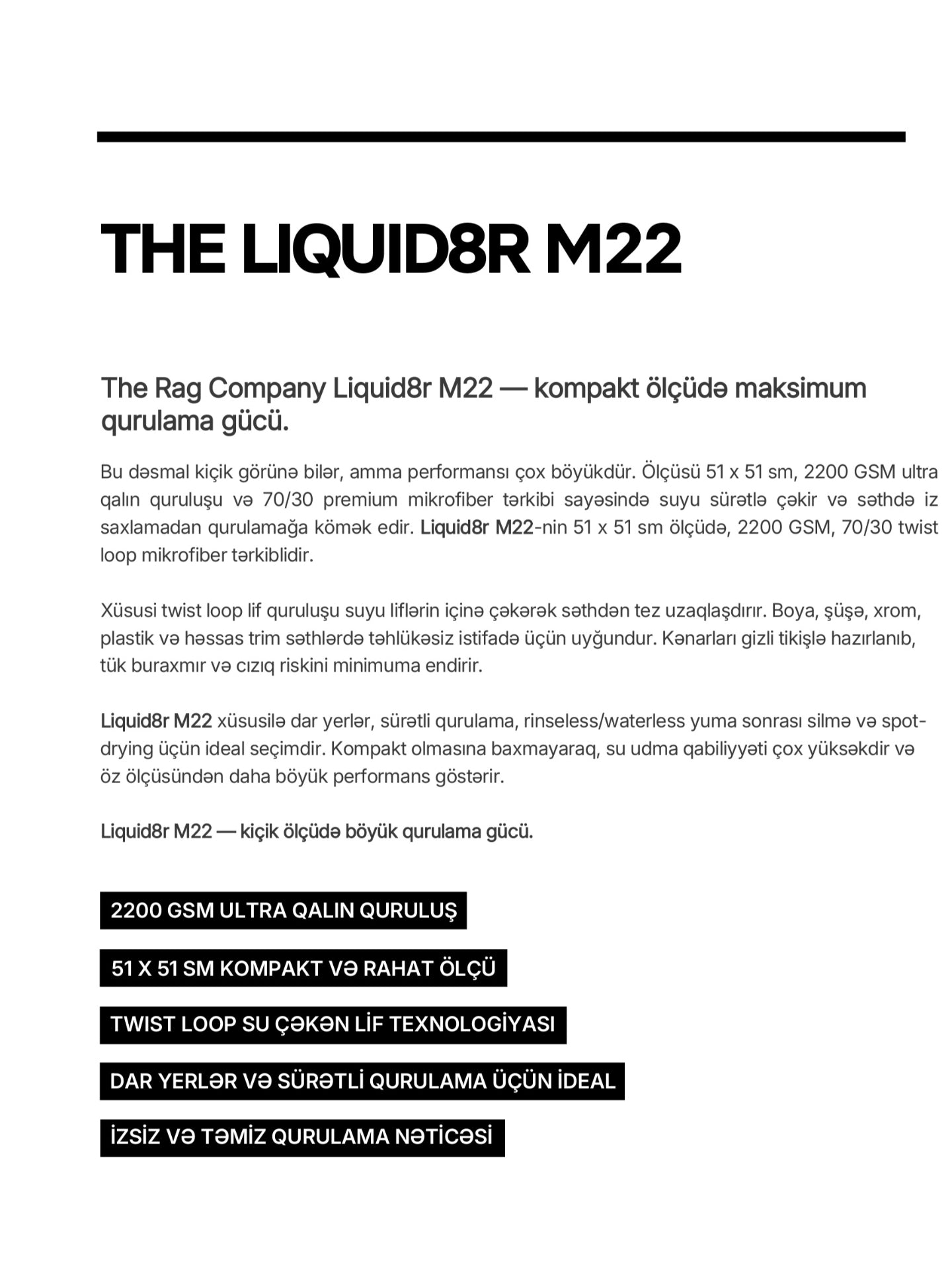 The Rag Company Liquid8r M22